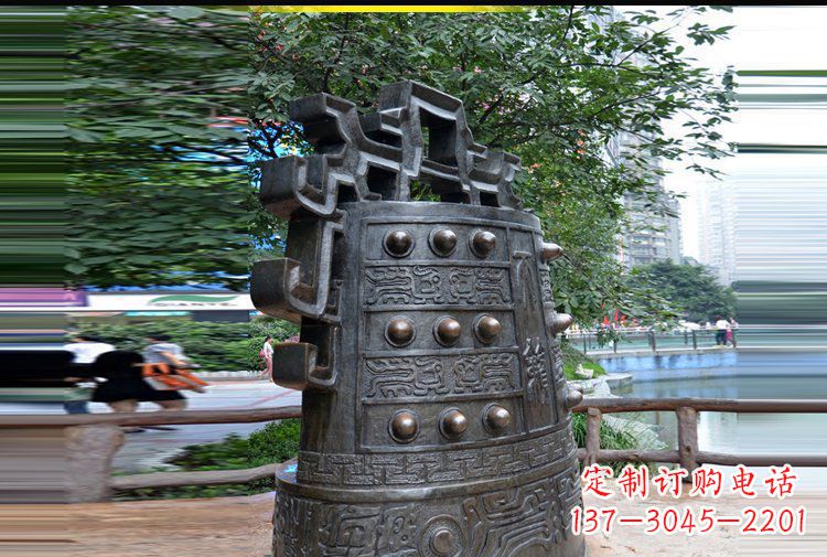 沧州法制铜钟公园景观铜雕