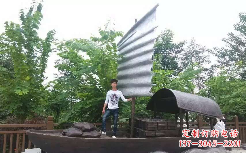 沧州帆船景观铜雕