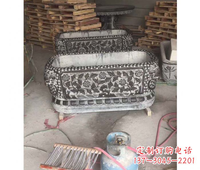 沧州仿古石水缸雕塑