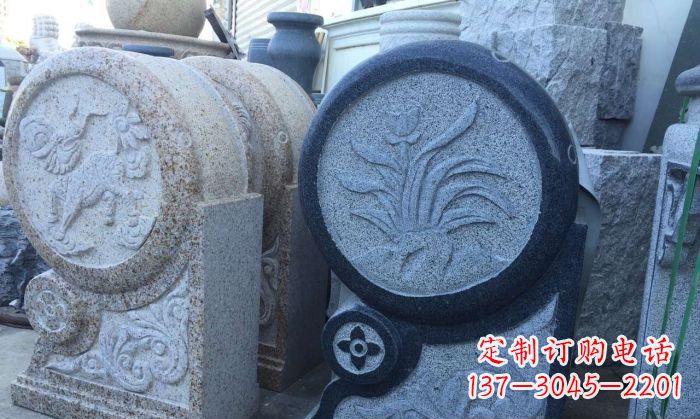 沧州传统仿古抱鼓门墩雕塑