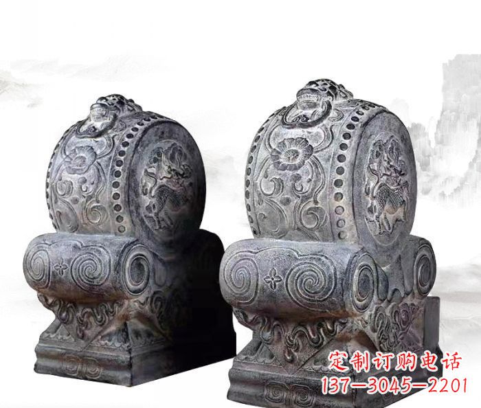 沧州仿古抱鼓石镇宅石门墩 (3)