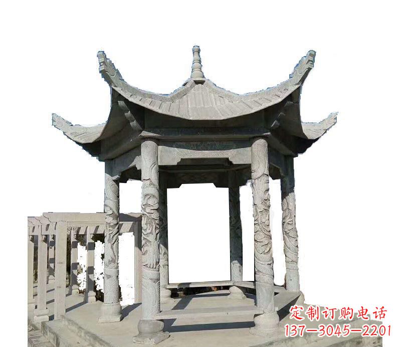 沧州传统风格凉亭石雕