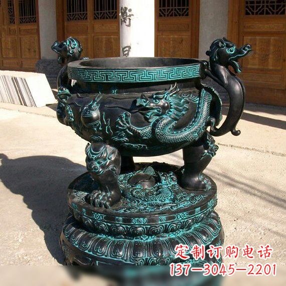 沧州传统工艺青铜龙雕塑