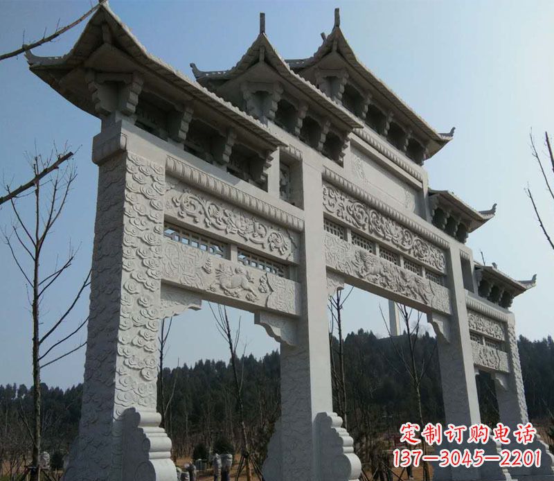 沧州仿古牌坊石雕定制