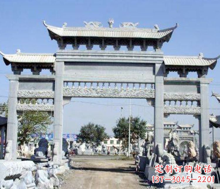 沧州仿古牌坊石雕精美定制