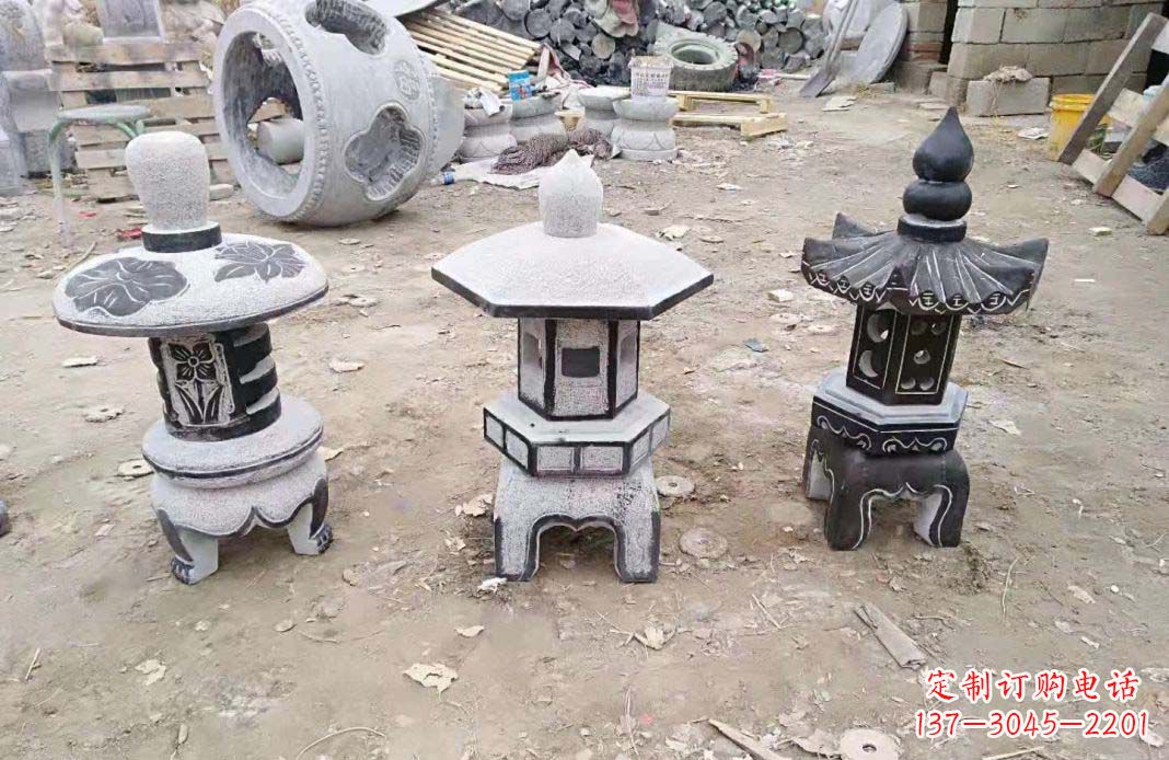 沧州传统仿古石灯雕塑