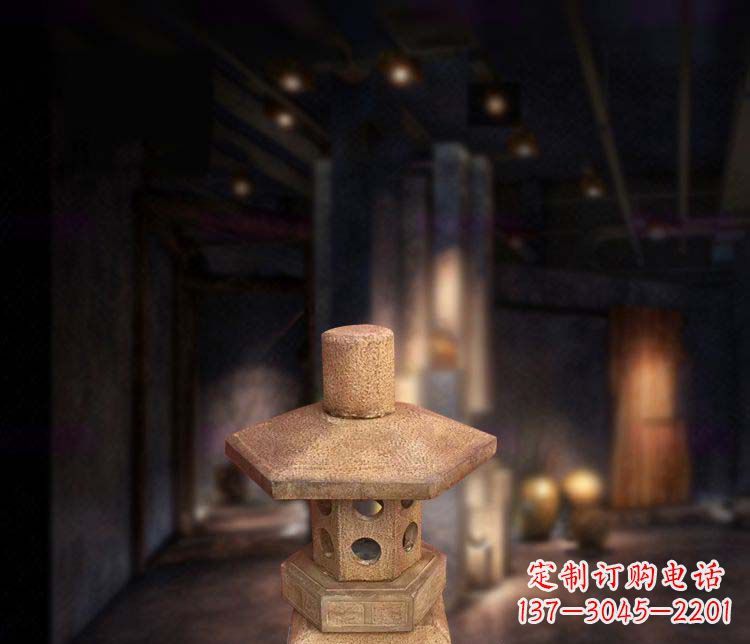 沧州精美仿古石灯雕塑