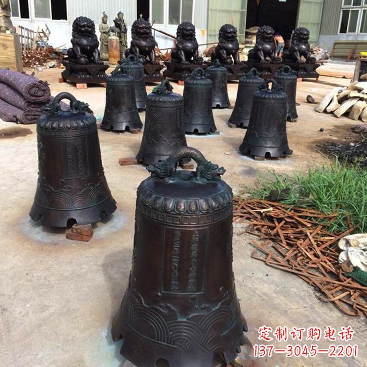 沧州手工精美的铜钟雕塑