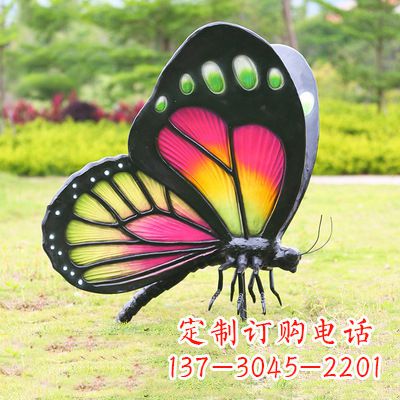 沧州仿真蝴蝶_品红色款405x78x110