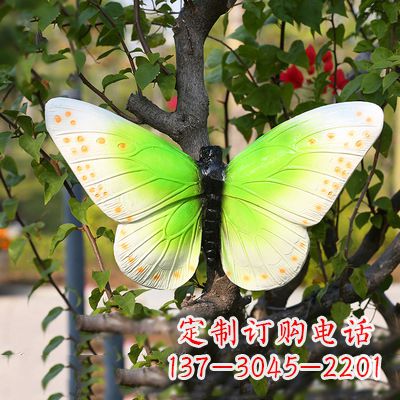 沧州浅绿色蝴蝶雕塑