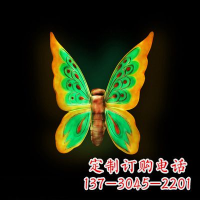 沧州仿真蝴蝶_小号绿色发光款37x48x20