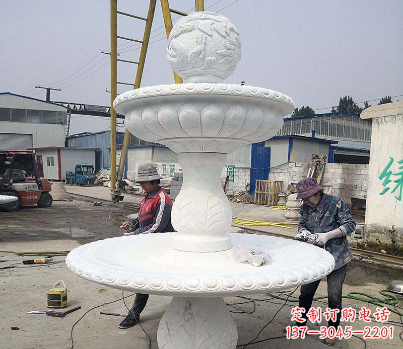 沧州风水球喷泉石雕塑