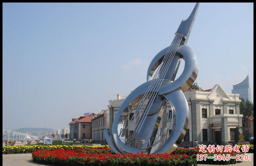 沧州YFZD-001不锈钢抽象大提琴雕塑