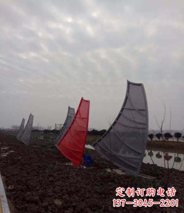 沧州不锈钢抽象帆船雕塑
