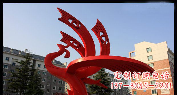 沧州不锈钢凤凰雕塑