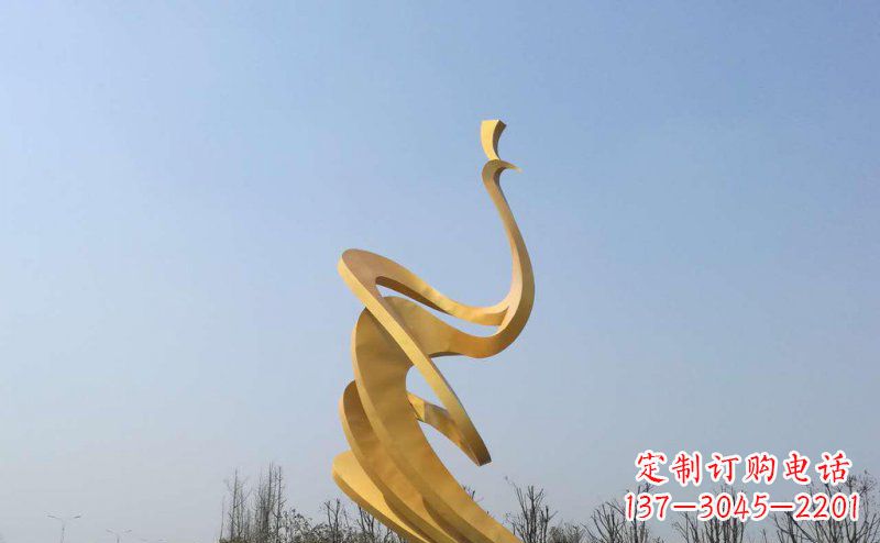 沧州抽象凤凰不锈钢雕塑
