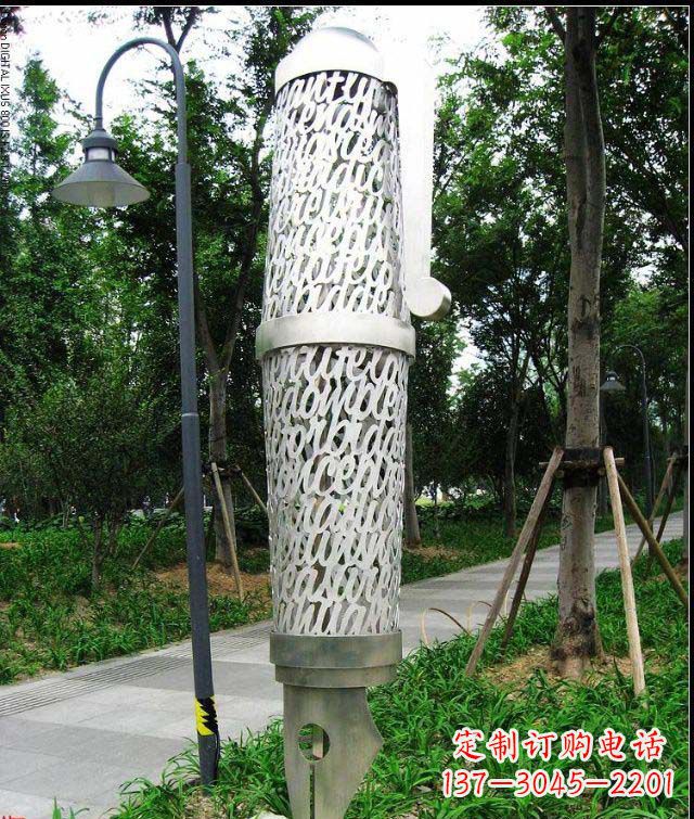 沧州公园和空间绚丽抽象钢笔雕塑
