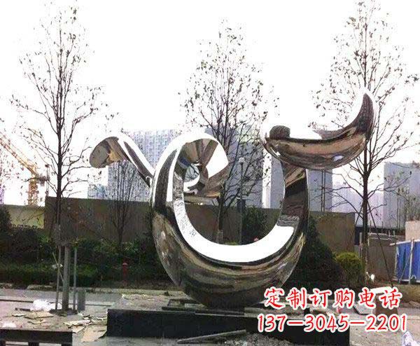 沧州新品发布不锈钢抽象鲸鱼雕塑