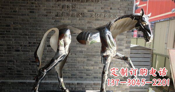 沧州不锈钢抽象马雕塑
