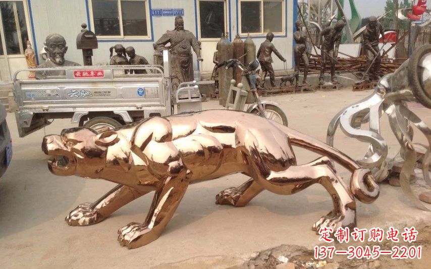 沧州中领雕塑出品不锈钢动物雕塑