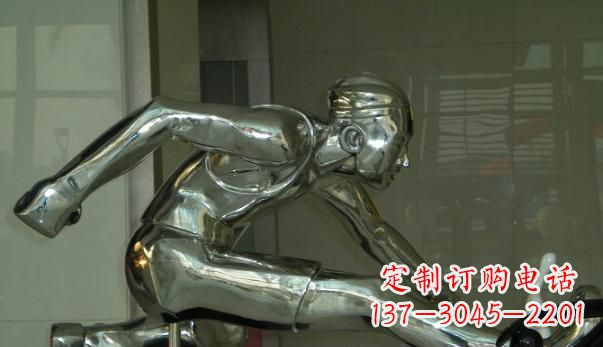 沧州不锈钢运动员雕塑