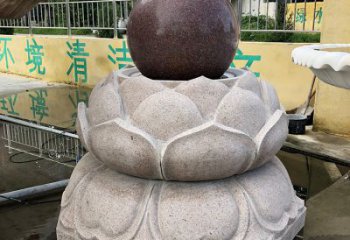 沧州金色彩绘风水球雕塑
