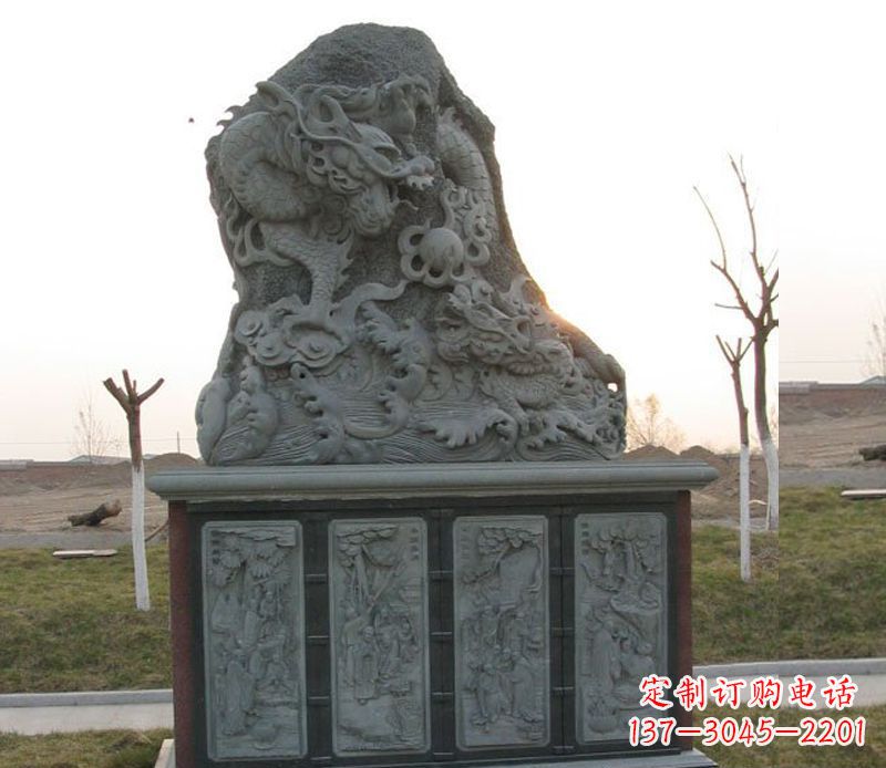 沧州精美的大理石龙雕塑