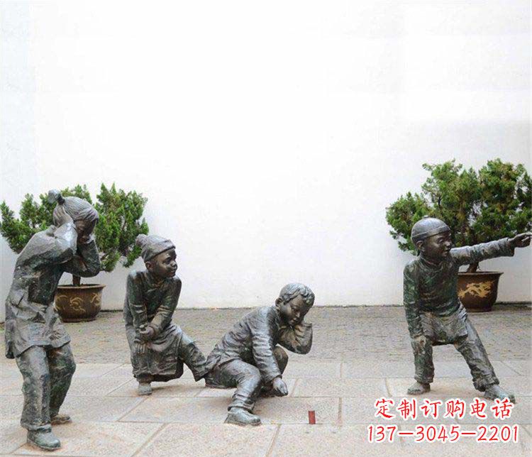 沧州愉悦童年,珍藏宝贝铜雕小孩