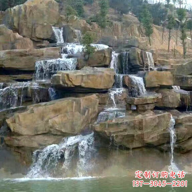 沧州公园假山流水景观