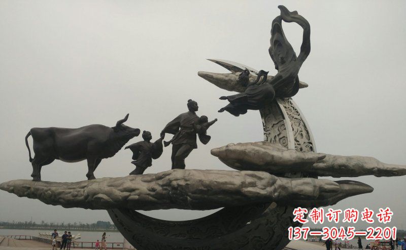 沧州非凡爱恋不锈钢牛郎织女雕塑