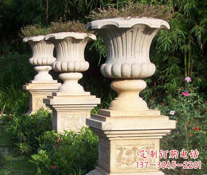 沧州高质量大理石花盆石雕