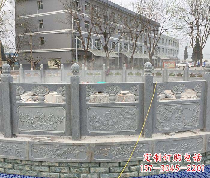 沧州公园景观大理石栏板雕塑