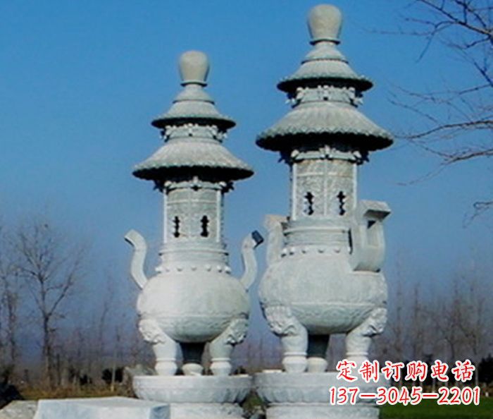 沧州公园景观仿古石雕香炉