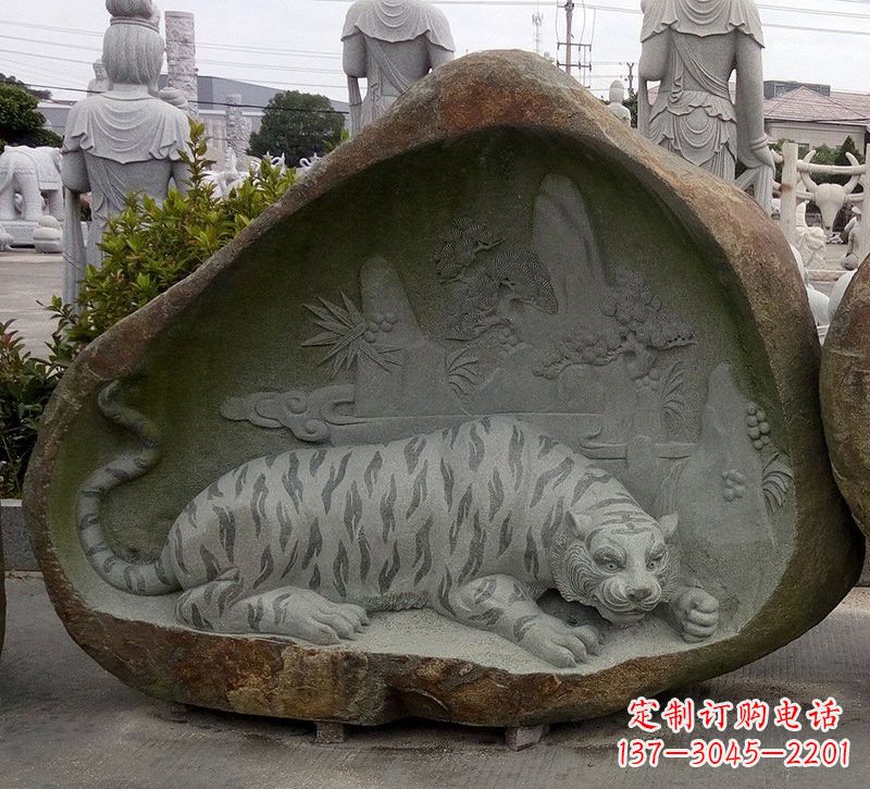 沧州公园老虎石雕