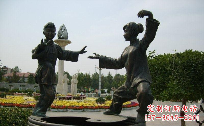 沧州艺术精灵传统太极拳铜雕