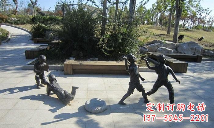 沧州精美铜制儿童雕塑