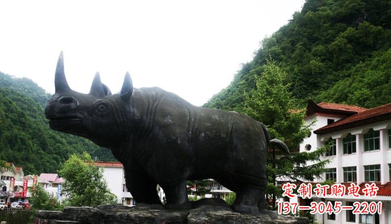 沧州艺术犀牛石雕