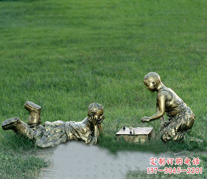 沧州优雅精致的儿童铜雕
