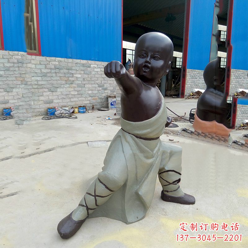 沧州精致和尚铜雕塑