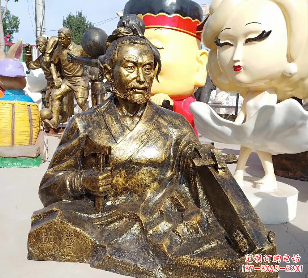 沧州古代鲁班铜雕
