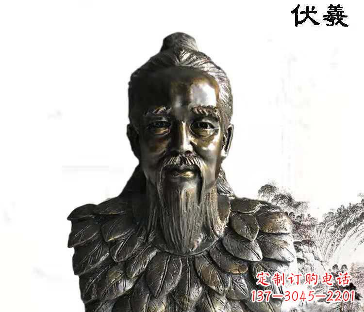 沧州经典古神伏羲雕像,文化艺术绽放光芒
