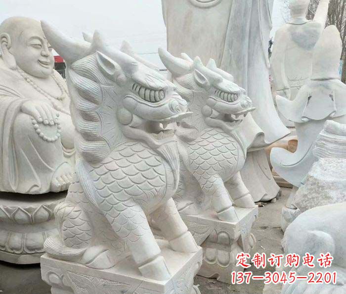 沧州中领雕塑麒麟石雕:传承古典韵味