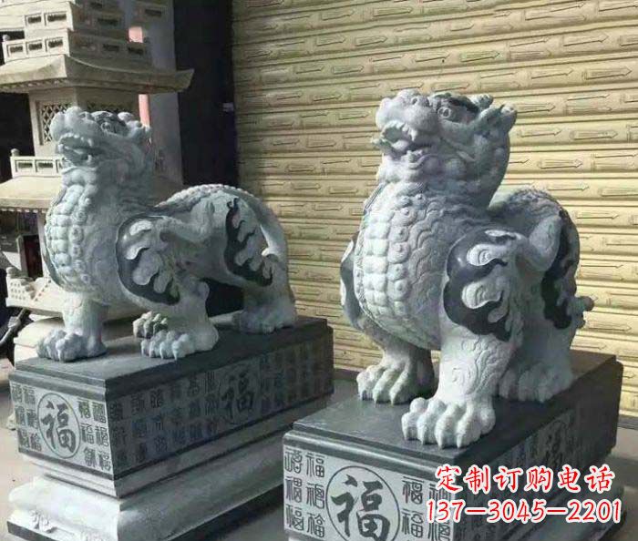 沧州传承经典的古典貔貅石雕