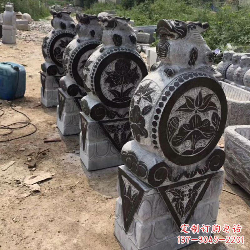 沧州定制古典门墩雕塑,展现古典文化精髓