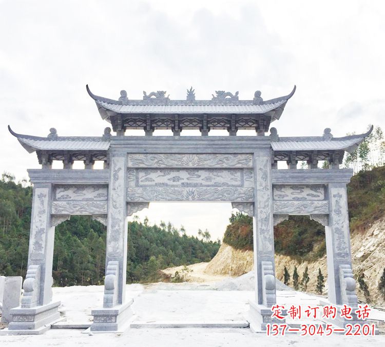 沧州中领雕塑精美牌坊雕塑