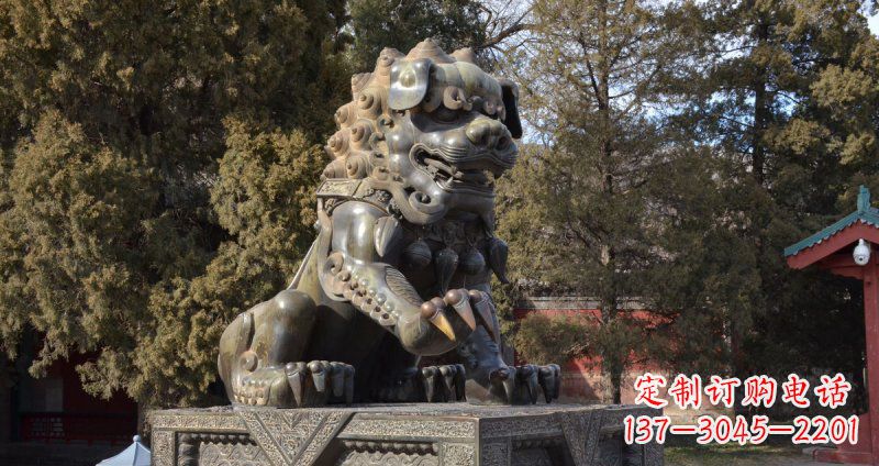 沧州故宫青铜狮子雕塑