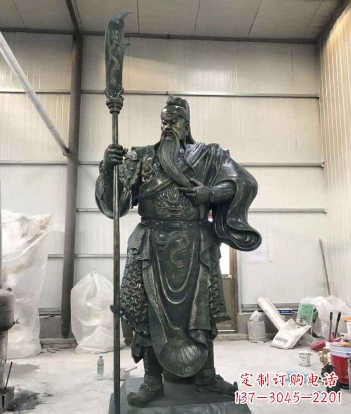 沧州正宗唐朝关公铜雕艺术品