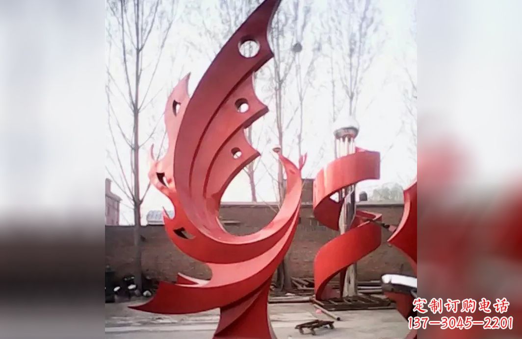 沧州中领雕塑凤凰抽象不锈钢雕塑