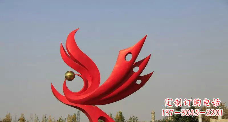 沧州不锈钢手工凤凰雕塑