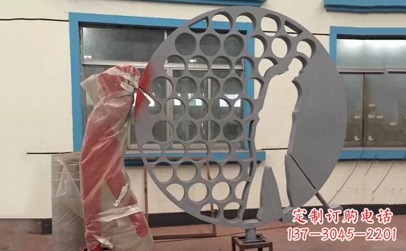沧州中领雕塑-不锈钢高尔夫球雕塑